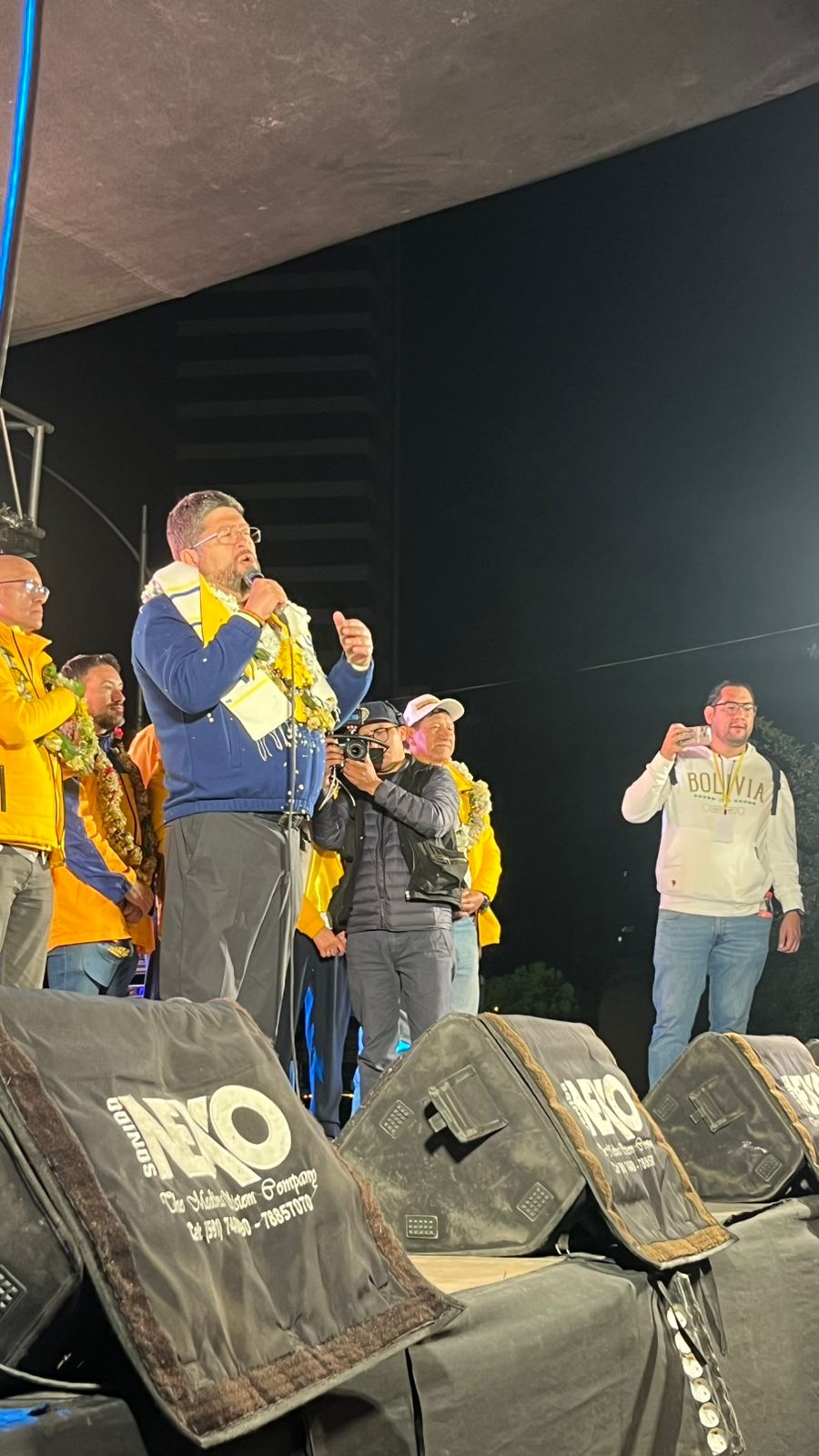 Samuel Doria Medina cierra en La Paz con una entrada folclórica y pide “voto seguro”