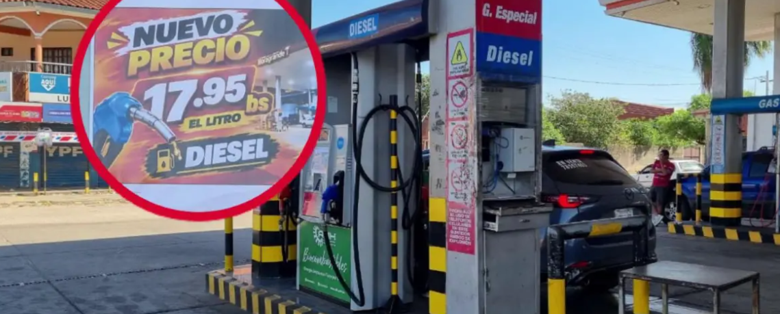 El diésel ya se vende a Bs 17,95 el litro en los surtidores del país y las filas tienden a desaparecer